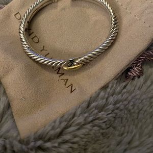 Silver and gold David Yurman bracelet